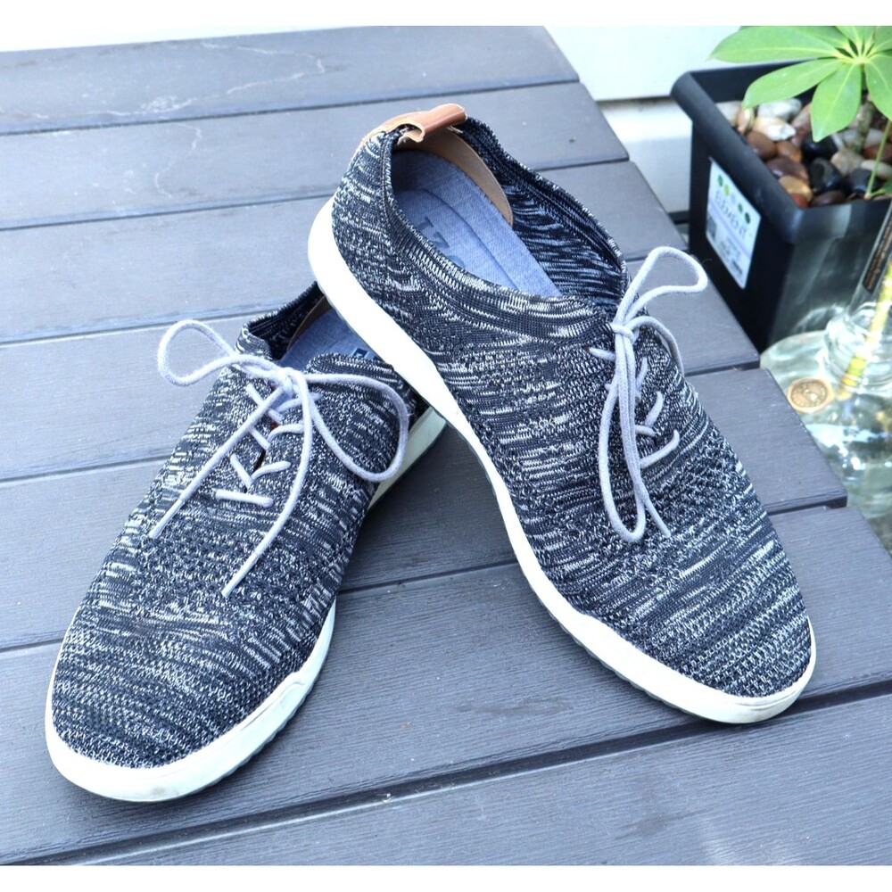 IZOD Men's "Fly Away" Gray Knit Casual Oxford Style Sneaker Memory Foam sz 9